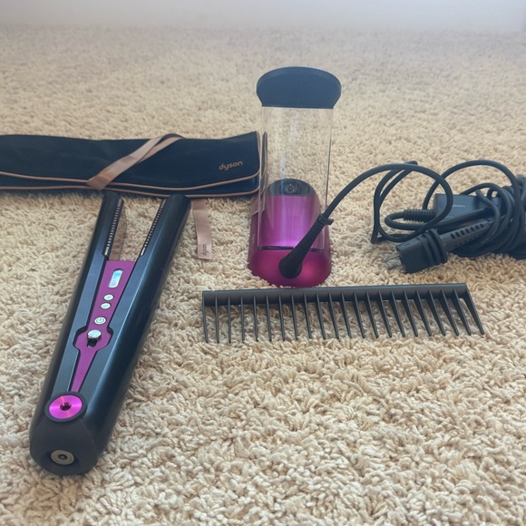 Dyson Hair Straightener with Accessories - Black and Pink